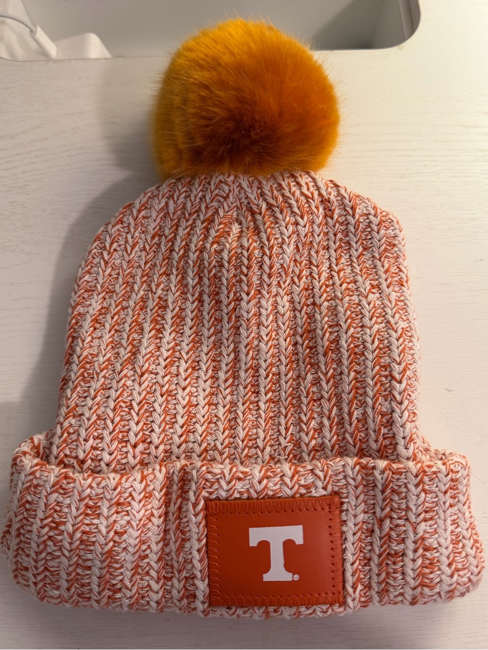 Love Your Melon Tennessee Volunteers Orange Speckled Pom Beanie